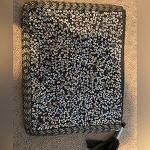 Mossimo Supply Co. Black Interior Zipper Pouch with Red Logo